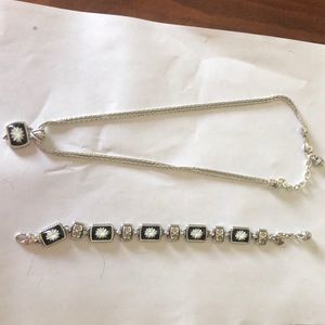 Brighton flower bracelet and necklace